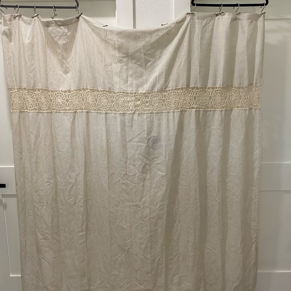 Opal house boho shower curtain